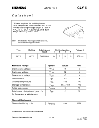 CLY5 Datasheet