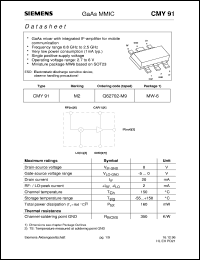 CMY91 Datasheet