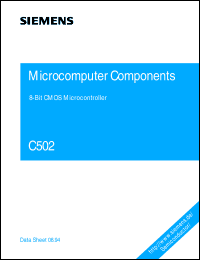 SAB-C502-2RP Datasheet