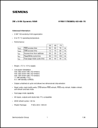 HYB5117800BSJ-50 Datasheet