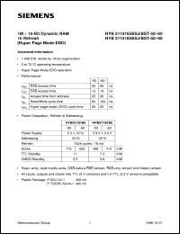 HYB5118165BSJ-60 Datasheet