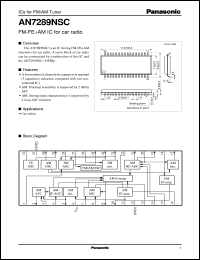 AN7289NSC Datasheet