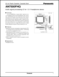 AN7500FHQ Datasheet
