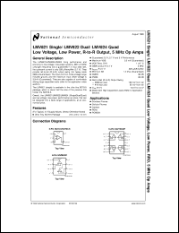 LMV821M5X Datasheet