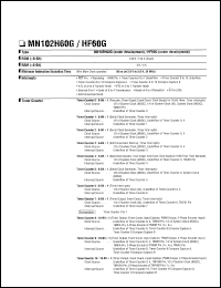 MN102H460B Datasheet