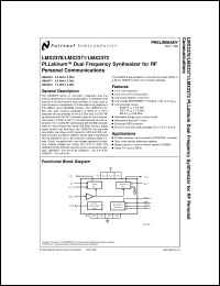 LMX2372MDC Datasheet
