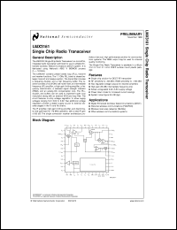 LMX3161VBHX Datasheet