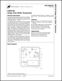 LMX3162VBH Datasheet