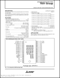 M37531E4V-XXXGP Datasheet