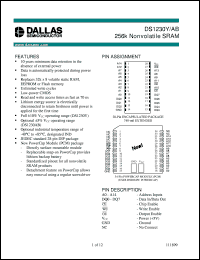 DS1230Y-70-IND Datasheet