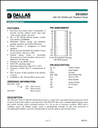 DS1243Y-120 Datasheet