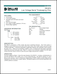 DS1672U-2 Datasheet