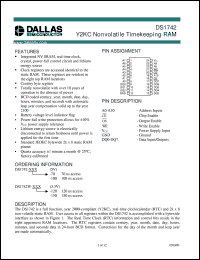 DS1742-100 Datasheet