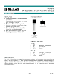 DS1810X-10/T&R Datasheet