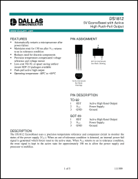 DS1812X-5/T&R Datasheet