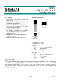DS1816R-5/T&R Datasheet