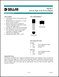 DS1817R-20/T&R Datasheet