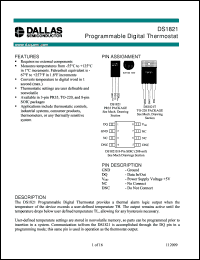 DS1821 Datasheet