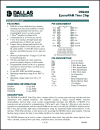 DS2404B/T&R Datasheet