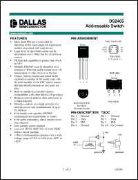 DS2405 Datasheet