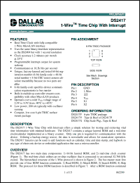 DS2417P/T&R Datasheet