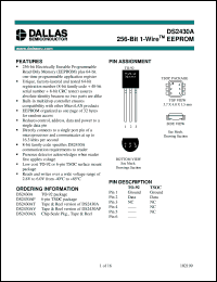 DS2430AP/T&R Datasheet