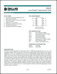 DS276SN/T&R Datasheet