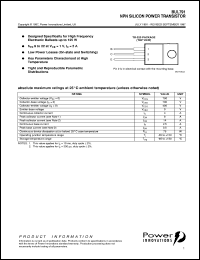 BUL791 Datasheet
