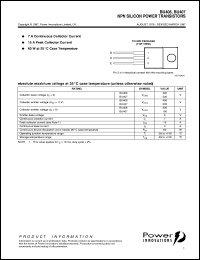 BU406 Datasheet