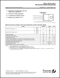 TIP116 Datasheet