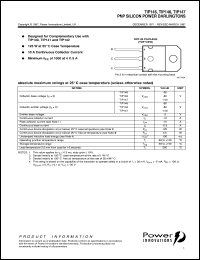 TIP147 Datasheet