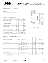 KTA1040D Datasheet