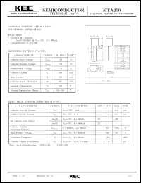 KTA200 Datasheet