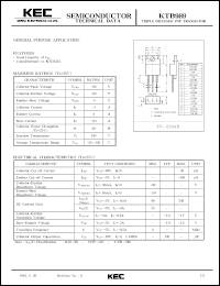KTB989 Datasheet